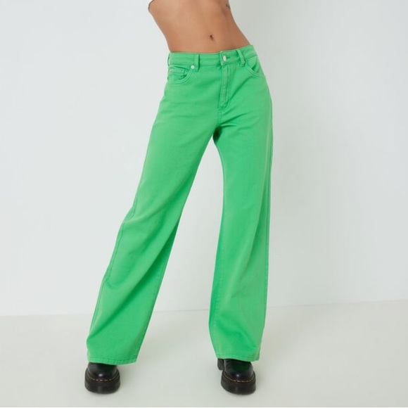 Garage Wide Leg Beige Jeans - Picture 3 of 5